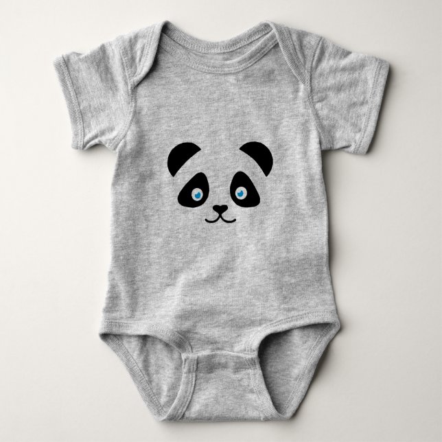 T-shirts cara do urso de panda (Frente)