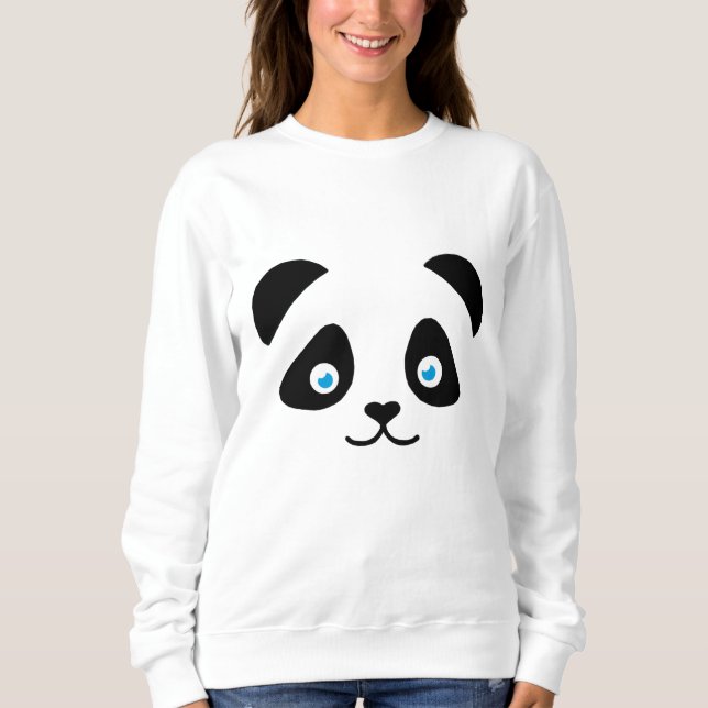 T-shirts cara do urso de panda (Frente)