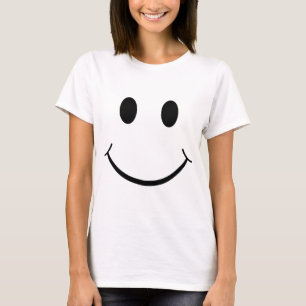 T-shirts Cara Feliz Amarela Clássica dos Anos 70