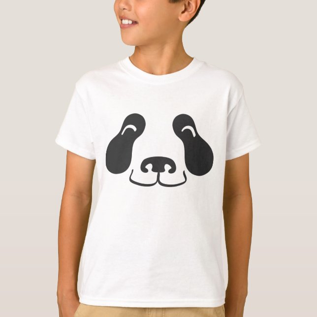 T-shirts Cara feliz da panda (Frente)