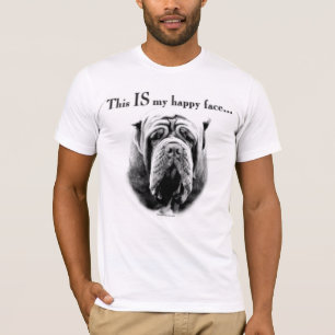 T-shirts Cara feliz do Mastiff napolitana