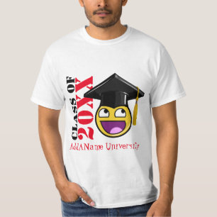 T-shirts Cara impressionante Meme com chapéu da graduaçã