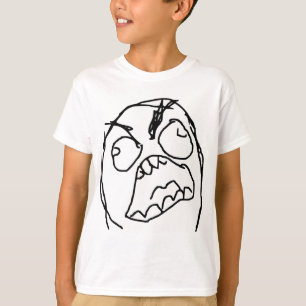 T-shirts Cara irritada Meme da raiva de Fuu Fuuu da cara da