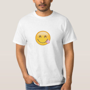 T-shirts Cara que Savouring a comida deliciosa Emoji