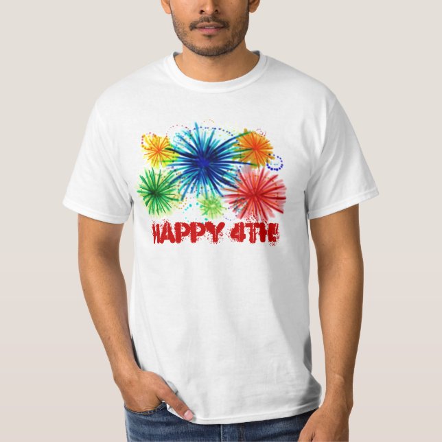 T-shirts Cara value Happy 4th shirt (Frente)