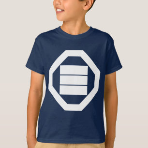 T-shirts Caráteres de Kanji quadrados para três em Oshiki