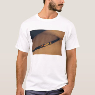 T-shirts Caravana de camelos no deserto, Dunhuang, Gansu