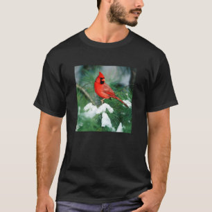 T-shirts Cardinal-do-norte macho na árvore, IL