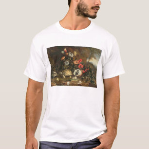 T-shirts Cardos, flores, répteis e borboletas ao lado