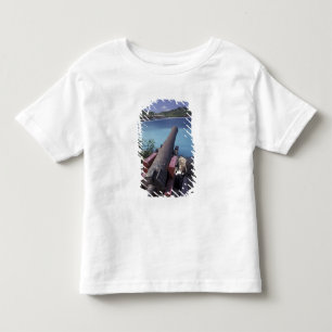 T-shirts CARIBE, St. Barts, Canhão apontando para a Baía de