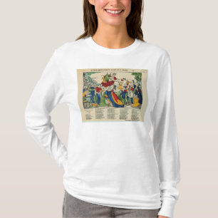 T-shirts Caricatura do demónio do dinheiro, 1860