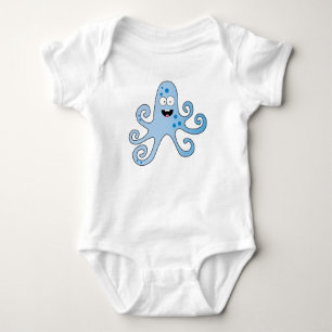 T-shirts Caricatura engraçada octopus