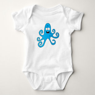 T-shirts Caricatura engraçada octopus
