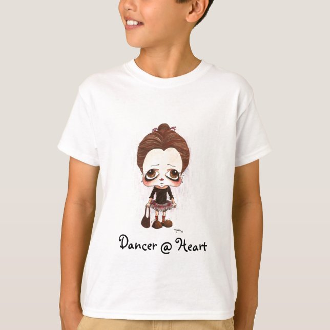 T-shirts Caricatura Jovem Dançarina (Frente)
