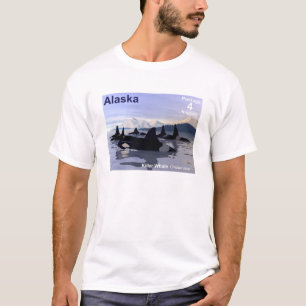 T-shirts Carimbo de Baleias Killer do Alaska