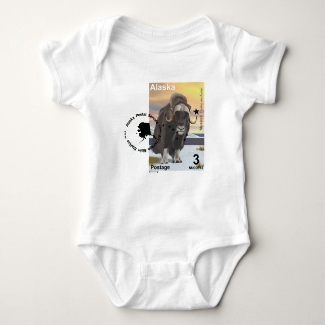 T-shirts Carimbo Muskox Souvenir (Frente)