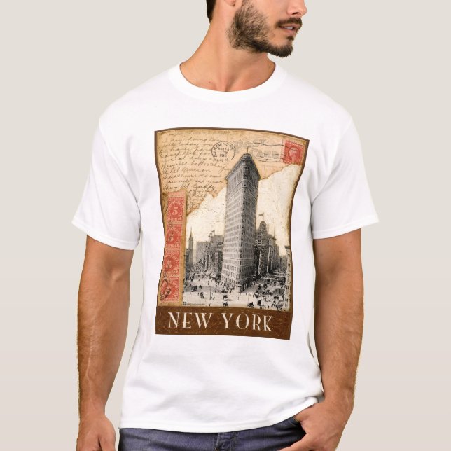 T-shirts Carimbo postal de New York (Frente)