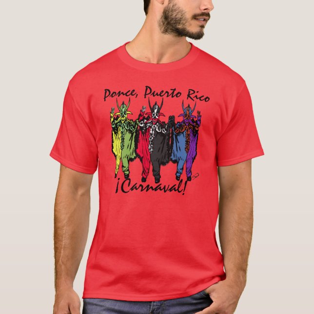 T-shirts Carnaval!Ponce, Porto Rico (Frente)