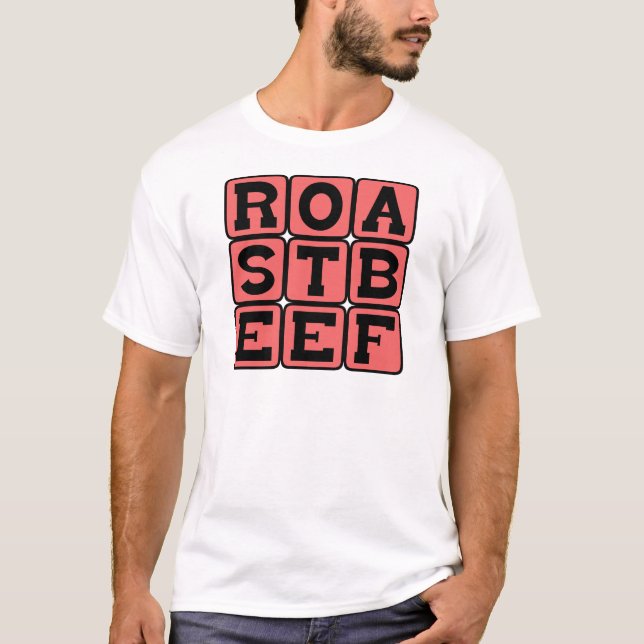 T-shirts Carne De Bovino, Sanduíche (Frente)