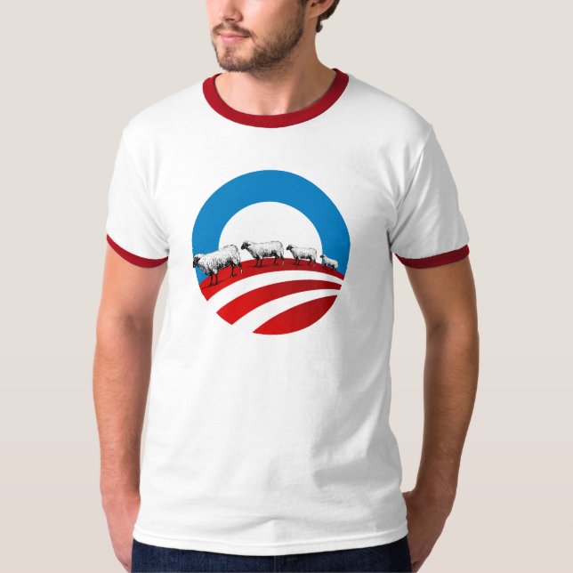 T-shirts Carneiros de Obama (Frente)