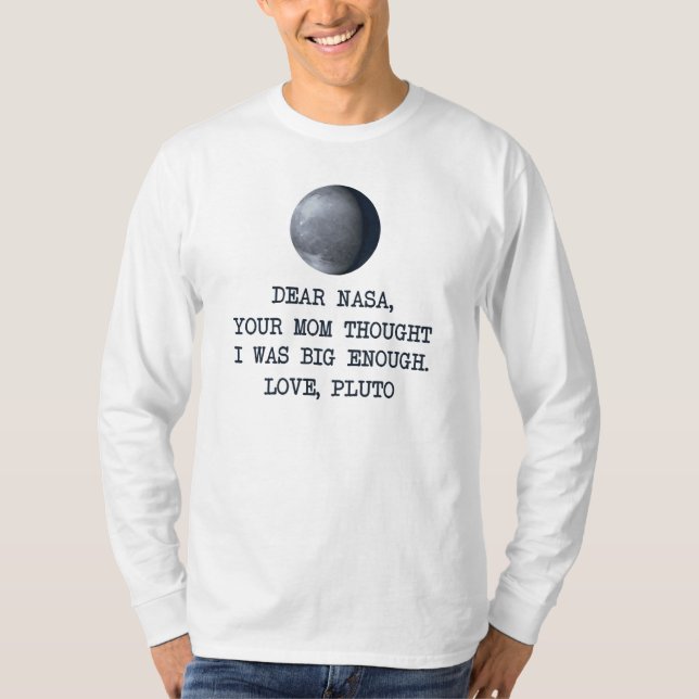 T-shirts Caro amor Pluto da NASA (Frente)