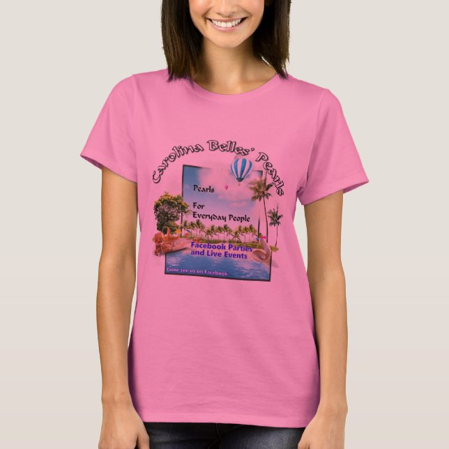 T-shirts Carolina Belles Pearls 1 (Frente)
