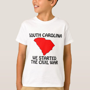 T-shirts Carolina do Sul - Nós começamos a Guerra Civil