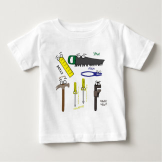 T-shirts Carpenter Tools Whimsical Cartoon Art