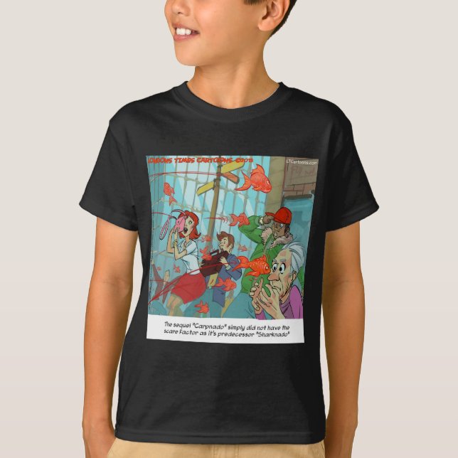 T-shirts Carpnado: Uma Tempestade De Peixe Goldfish (Frente)