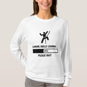 T-shirts Carregamento de escalada das habilidades