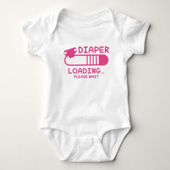 T-shirts Carregamento de fralda (Frente)