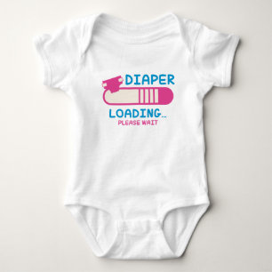T-shirts Carregamento de Fraldas