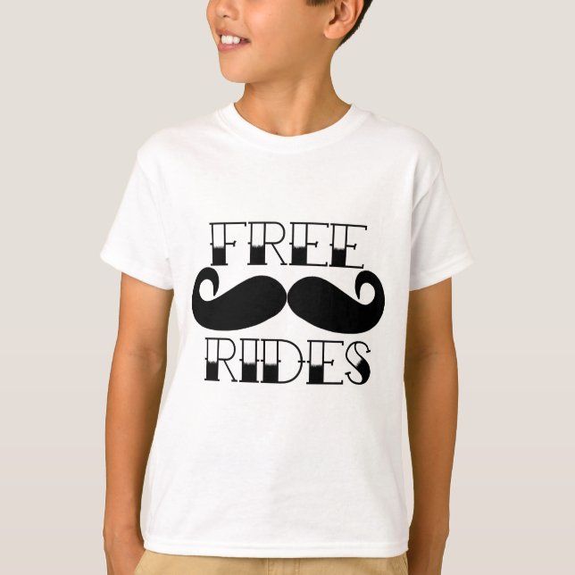 T-shirts Carreiras gratuitas de bigode (Frente)