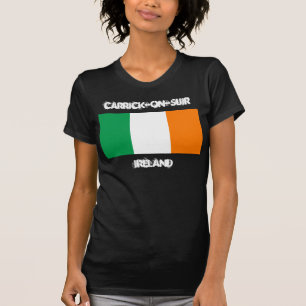 T-shirts Carrick-em-Suir, Ireland com bandeira irlandesa