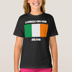 T-shirts Carrick-on-Suir, Irlanda com bandeira irlandesa
