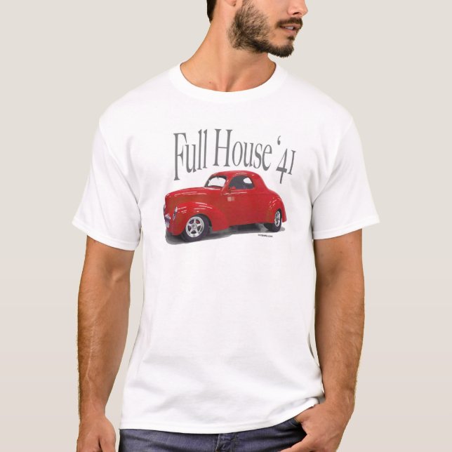 T-shirts Carro 1941 do arrasto do cupé de Willys (Frente)