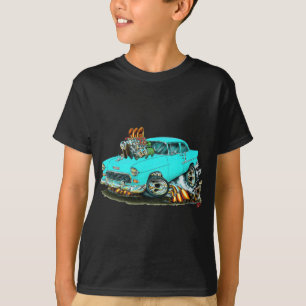 T-shirts Carro 1955 de turquesa de Chevy 150-210
