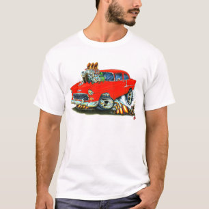 T-shirts Carro 1955 vermelho de Chevy 150-210