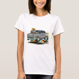 T-shirts Carro 1957 cinzento de Chevy 150-210
