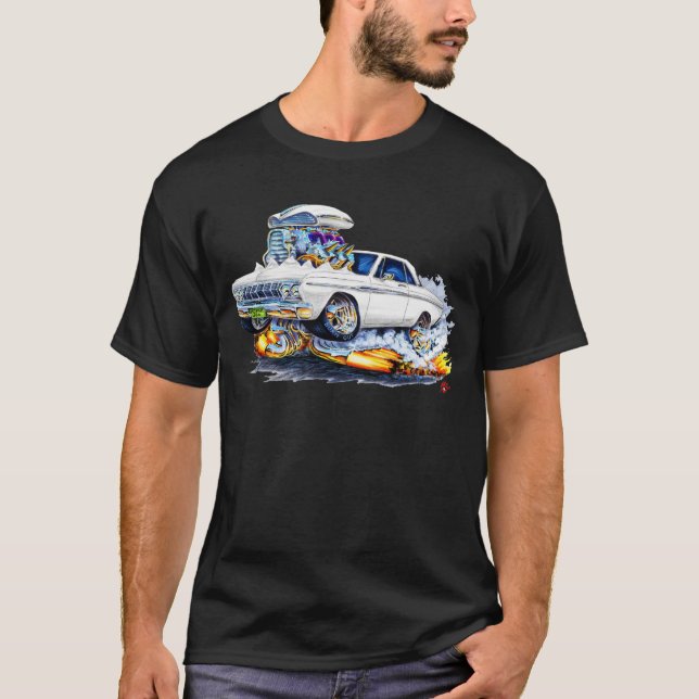 T-shirts Carro 1964 do branco de Plymouth (Frente)