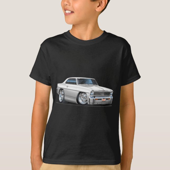 T-shirts Carro 1966-67 do branco da nova (Frente)