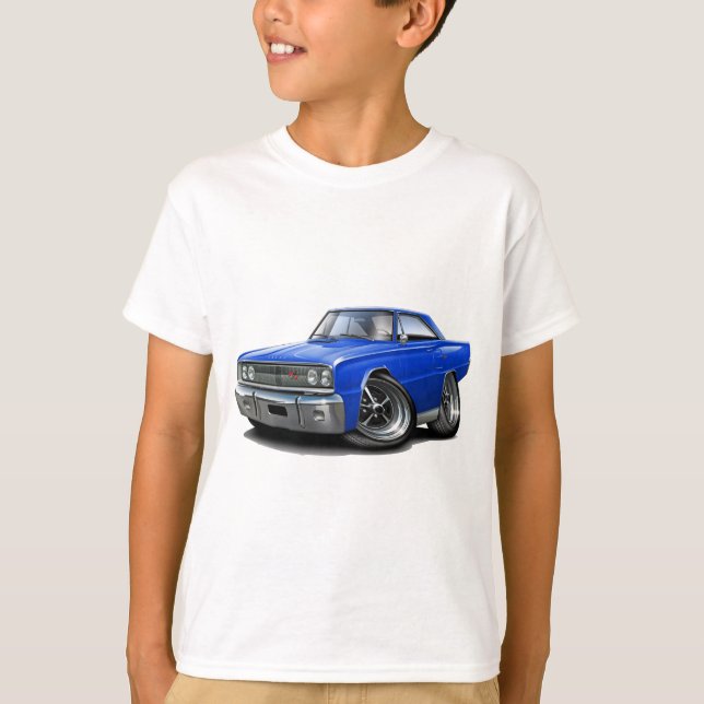 T-shirts Carro 1967 do azul do RT do Coronet (Frente)
