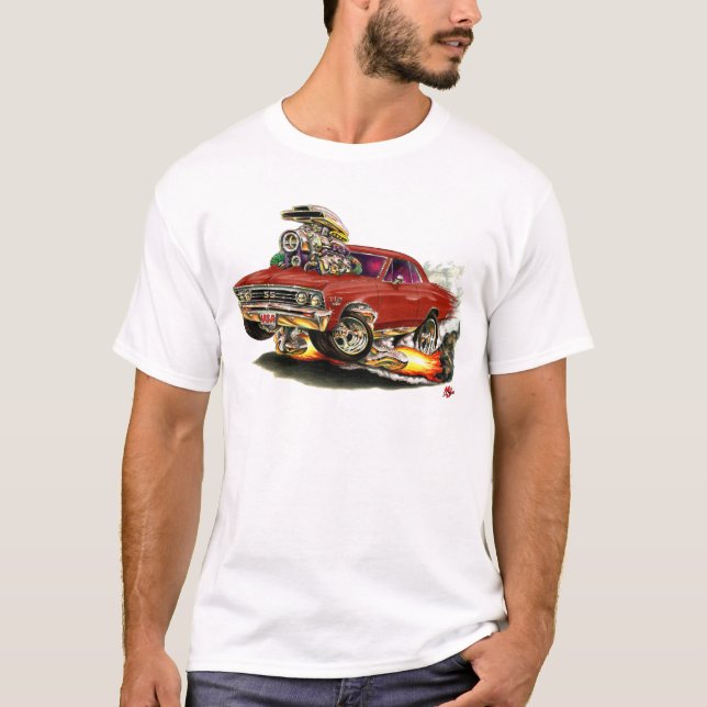 T-shirts Carro 1967 marrom de Chevelle (Frente)