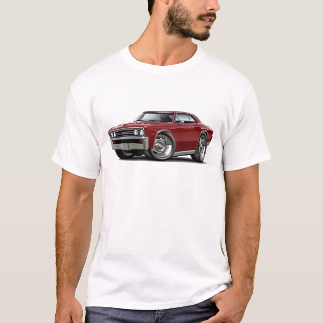 T-shirts Carro 1967 marrom de Chevelle (Frente)