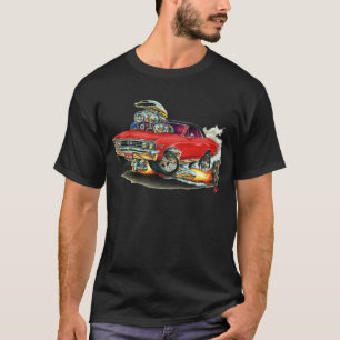 T-shirts Carro 1967 Vermelho-Preto de Chevelle