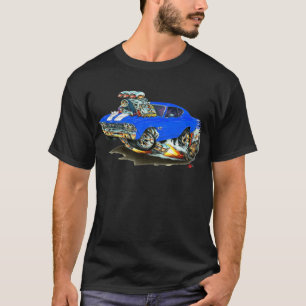 T-shirts Carro 1968-69 branco azul de Chevelle