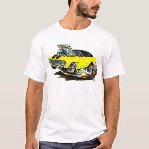 T-shirts Carro 1968-69 superior Amarelo-Preto de Chevelle