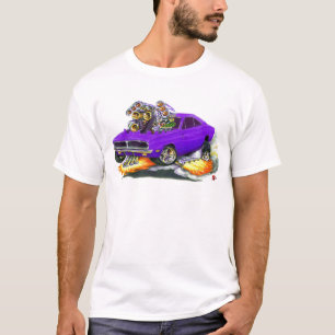 T-shirts Carro 1968-70 do roxo do carregador