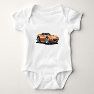 T-shirts Carro 1968-72 da laranja de Corveta