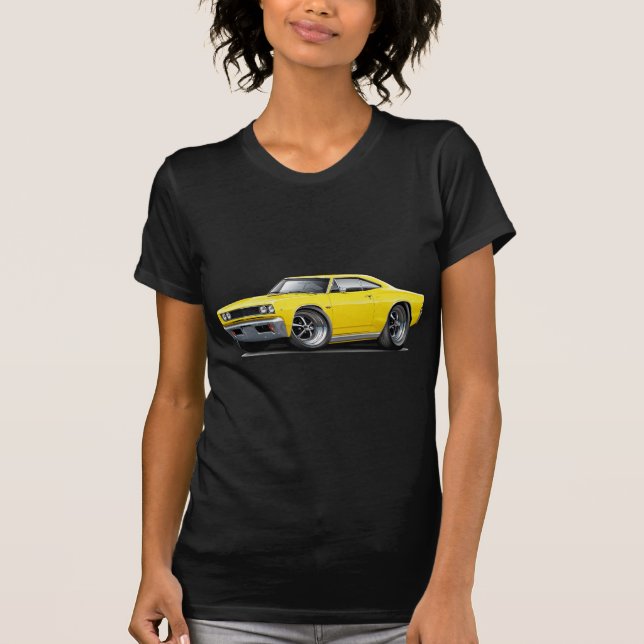 T-shirts Carro 1968 amarelo do RT do Coronet (Frente)